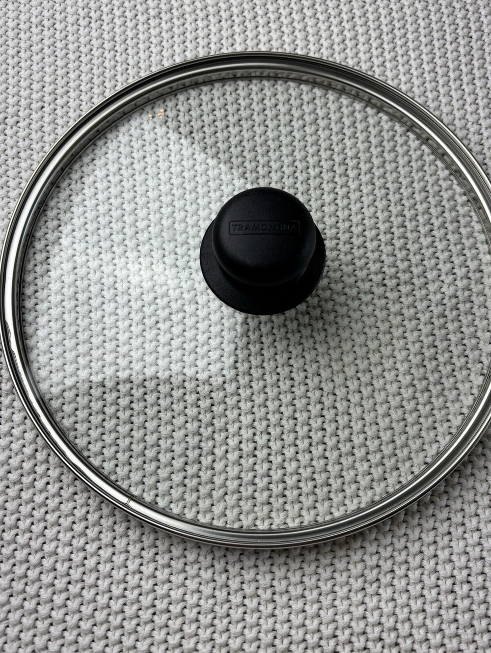 Tramontina Clear Glass Pan Lid Only 8.63" Inner Lip 9" Outer Edge Replacement